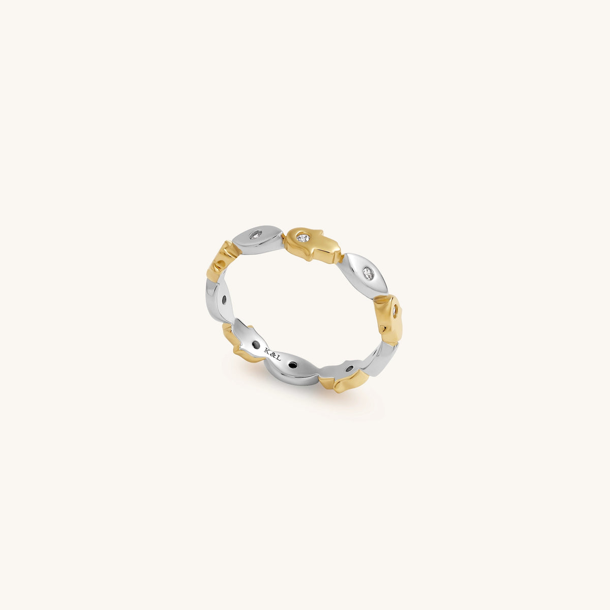 Hamsa & Evil Eye Ring — product view 1