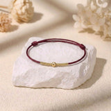 24K Gold-Plated 925 Sterling Silver Bead Tibetan Bracelet — bracelet view 4