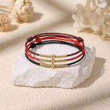 24K Gold-Plated 925 Sterling Silver Bead Tibetan Bracelet — bracelet view 7