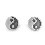 925 Sterling Silver Yin Yang One Stud Earring — earring view 6