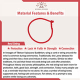 Black Red String 925 Sterling Silver Yin Yang Bracelet Anklet — bracelet view 8
