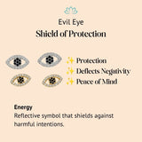 Classic Gold-Plated Copper Zircon-Studded Evil Eye Earrings — earring view 6