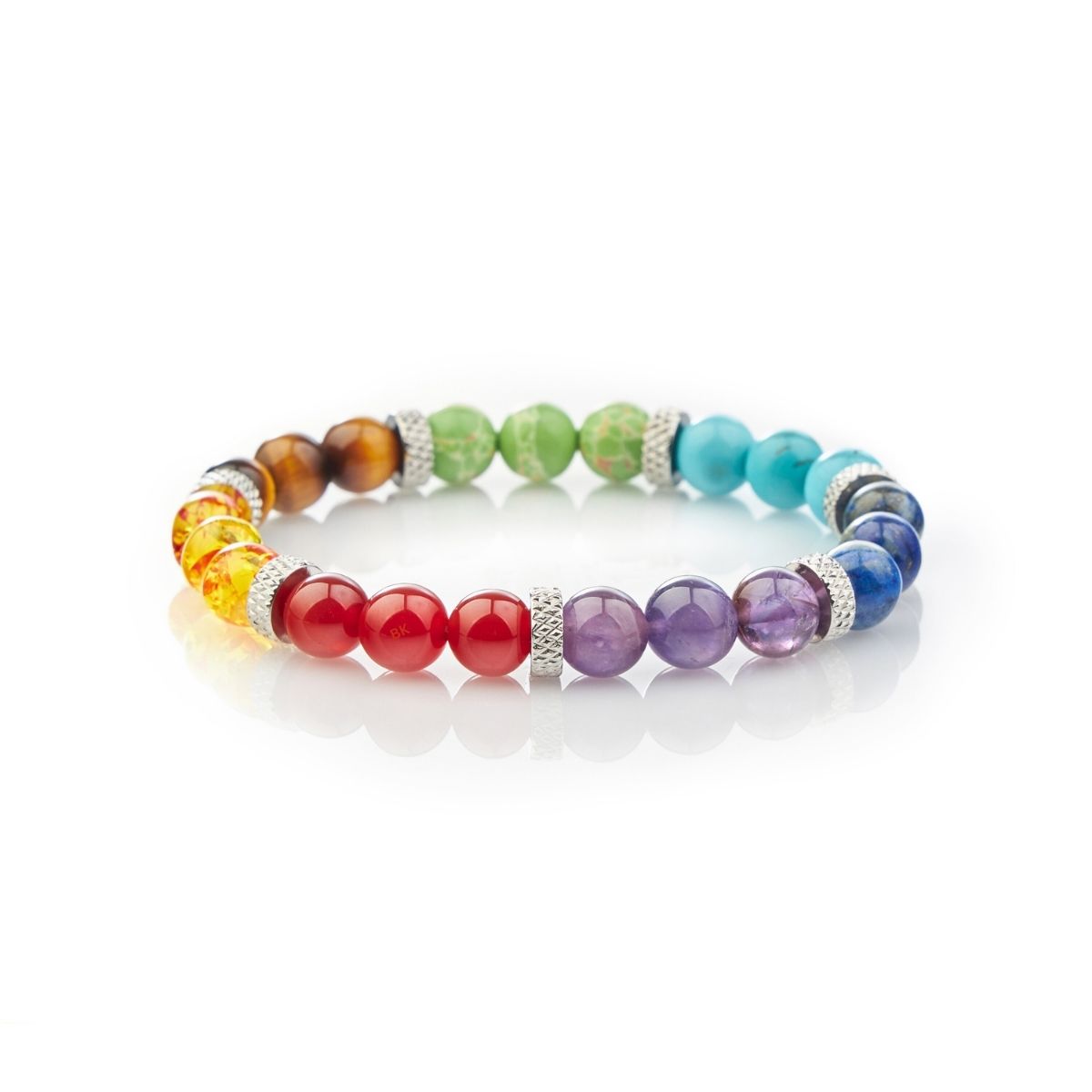 Seven Colour Stone Bead Bracelet — product view 5