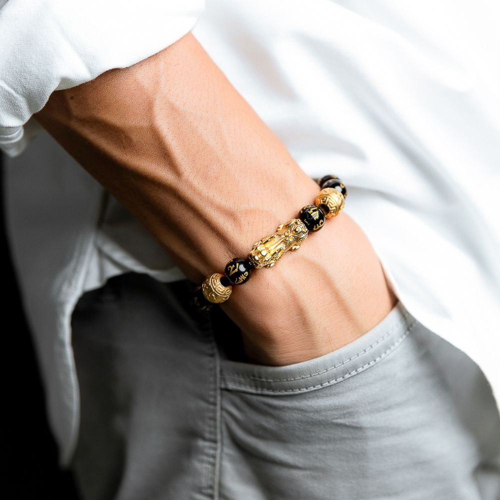 Pixiu Obsidian Bead Bracelet — product view 2
