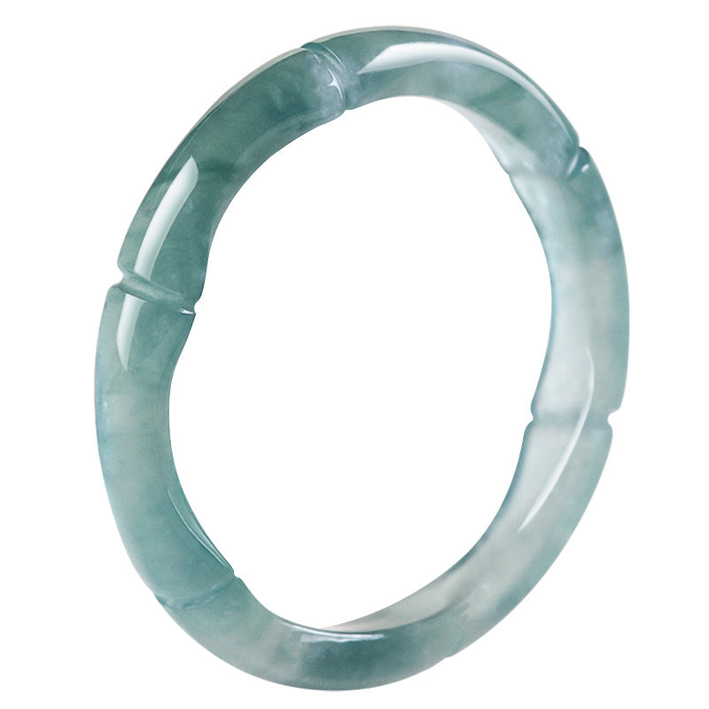 Green Jade Band Ring — product view 3