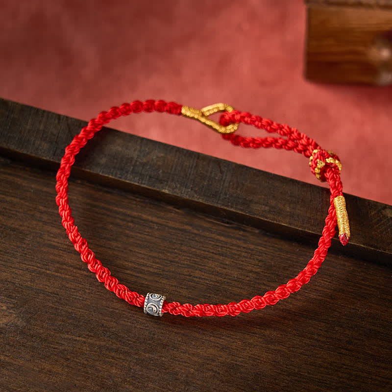 Yin Yang Woven Cord Bracelet — product view 2