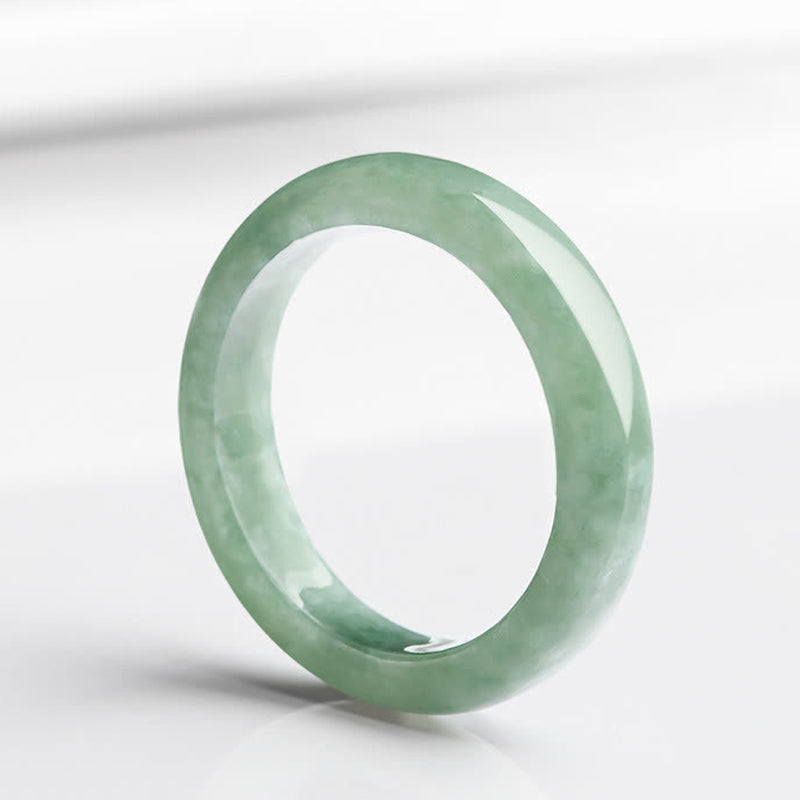 Polished Jade Band Ring — product view 1