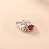 Copper Pixiu Ring Chinese Coin Charm — ring view 1