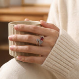 Copper Pixiu Ring Chinese Coin Charm — ring view 2