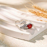 Copper Pixiu Ring Chinese Coin Charm — ring view 4