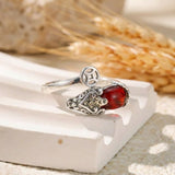 Copper Pixiu Ring Chinese Coin Charm — ring view 6