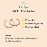 Gold-Plated Copper Evil Eye Ring Black Eyes Zircon — ring view 5