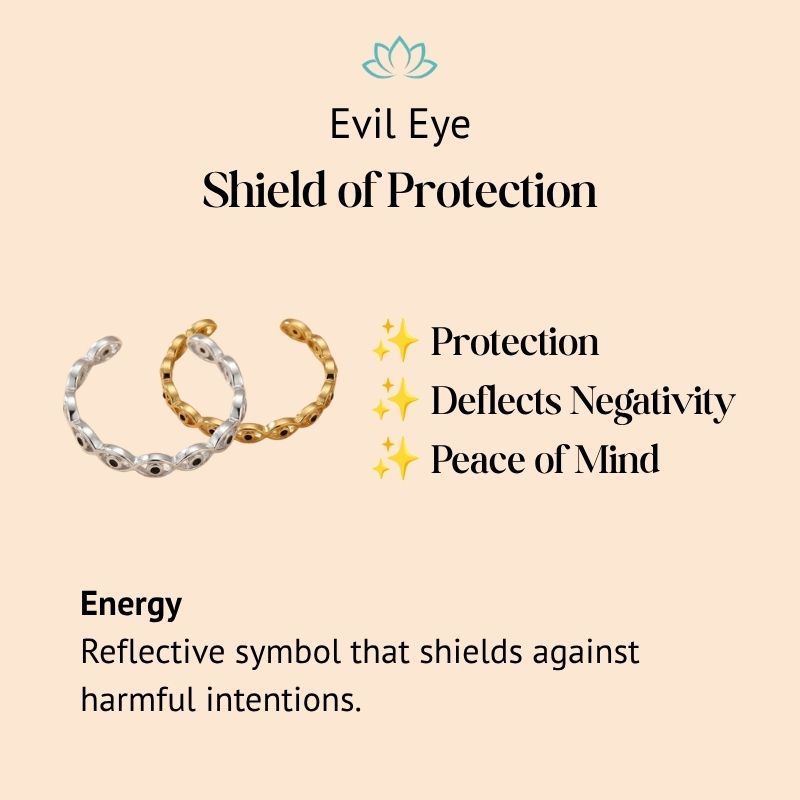 Gold-Plated Copper Evil Eye Ring Black Eyes Zircon — ring view 5