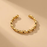Gold-Plated Copper Evil Eye Ring Black Eyes Zircon — ring view 6