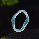 Jade Irregular Ring — ring view 3