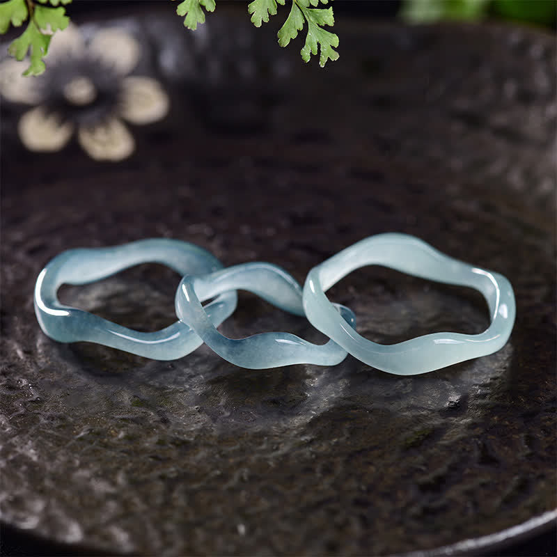 Jade Irregular Ring — ring view 4