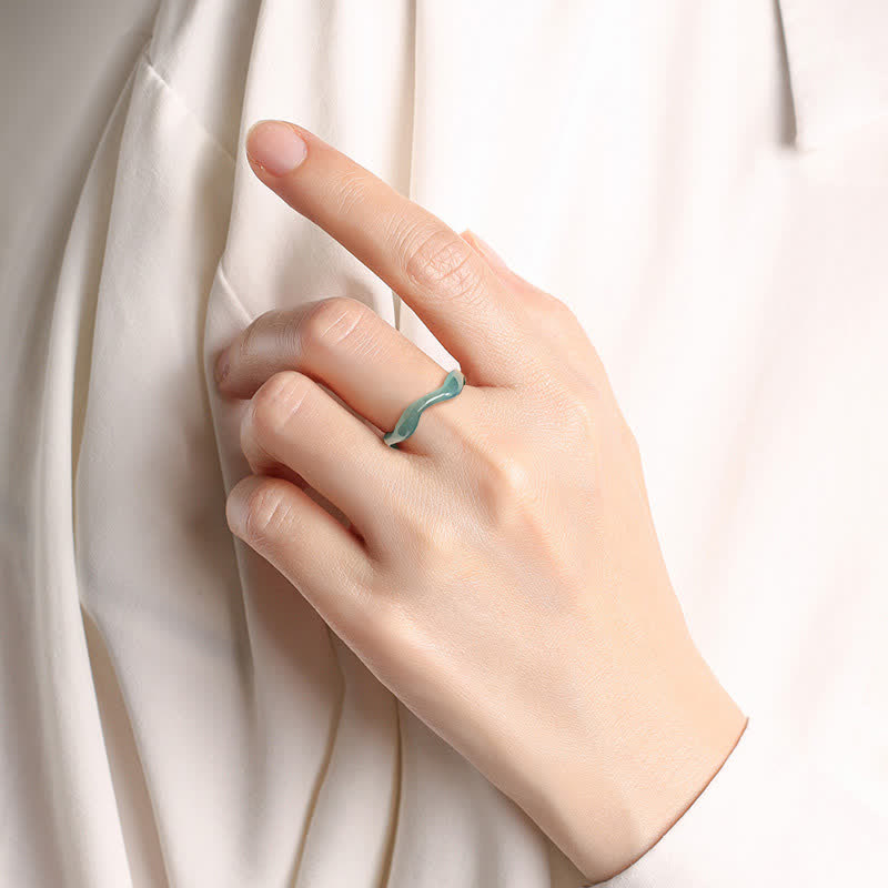 Jade Irregular Ring — ring view 6