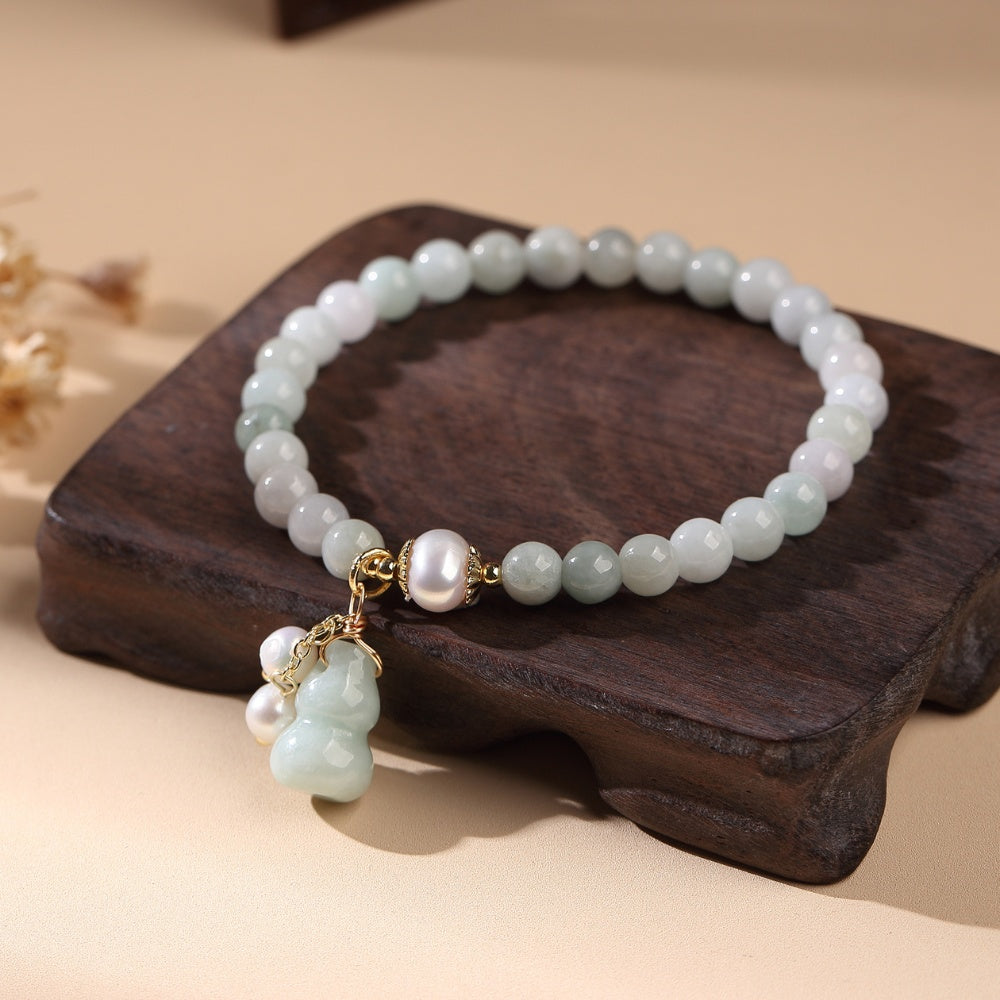 Light Green Jade Wu Lou Bracelet — bracelet view 1