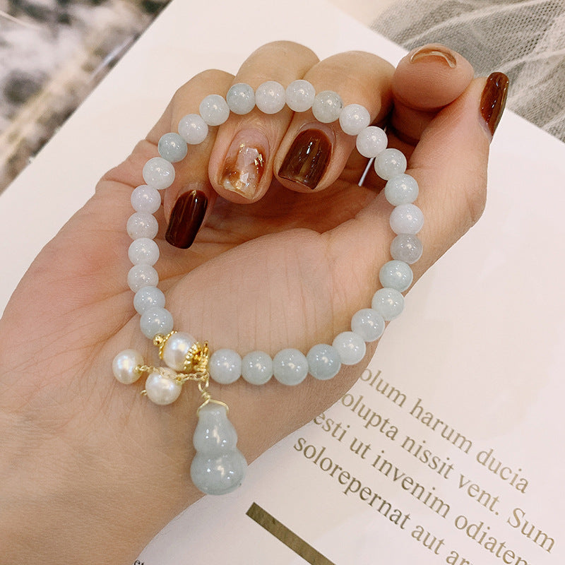 Light Green Jade Wu Lou Bracelet — bracelet view 4