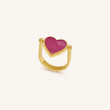 Multi-Stone Heart Ring — ring view 1