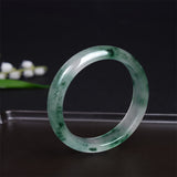 Natural Jade Floating Flower Bracelet Bangle — bracelet view 2