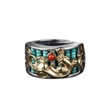 Pixiu Abacus Turquoise Ring — ring view 2