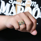 Pixiu Abacus Turquoise Ring — ring view 4