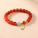 Red Agate Bracelet — bracelet view 1