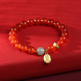 Red Agate Bracelet — bracelet view 3