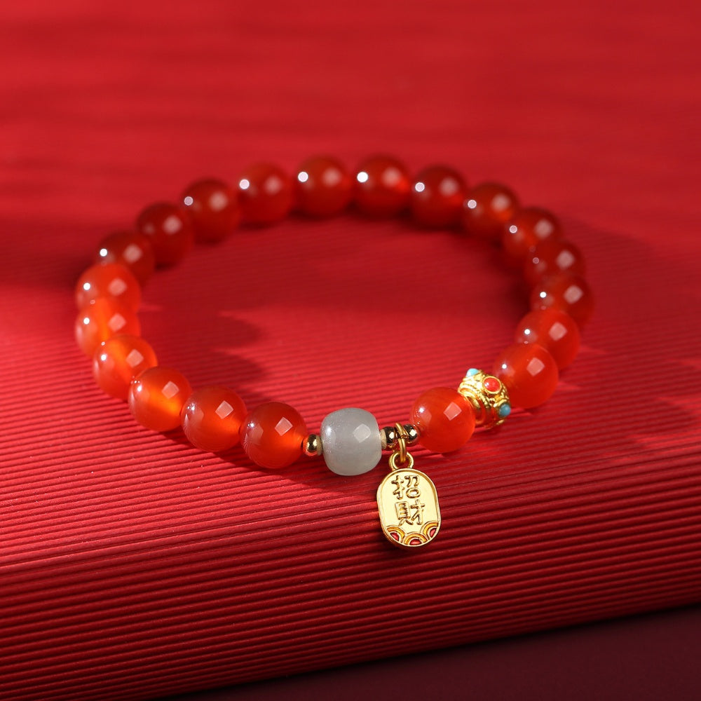 Red Agate Bracelet — bracelet view 3