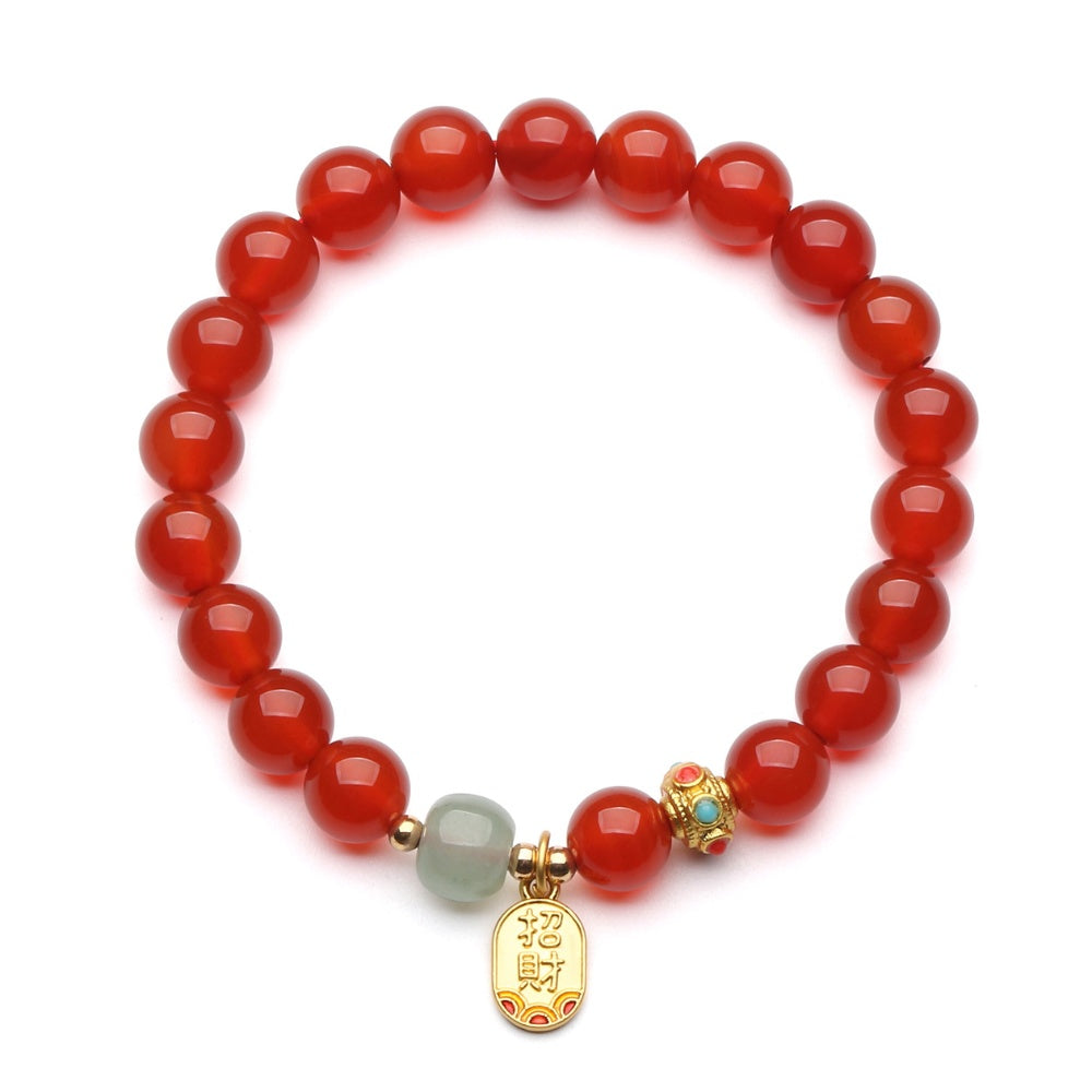 Red Agate Bracelet — bracelet view 5