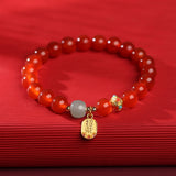 Red Agate Bracelet — bracelet view 6