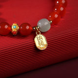 Red Agate Bracelet — bracelet view 7