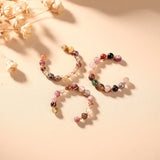 Tourmaline Ring Natural Crystal Bead Rings — ring view 1