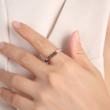 Tourmaline Ring Natural Crystal Bead Rings — ring view 6