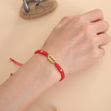 Pulsera de cordón rojo 888