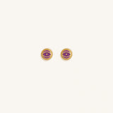 Pendientes ojo protector de amatista
