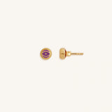Pendientes ojo protector de amatista