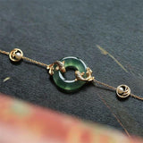 Cyan Jade Koi Chain Bracelet — product view 2