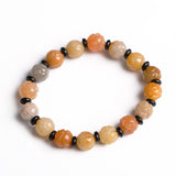 Golden Silk Jade Lotus Bracelet — detail view 3