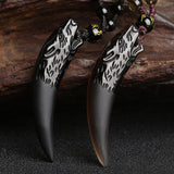 Ice Obsidian Tapered Pendant Necklace — product view 1