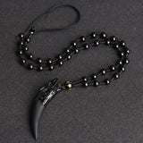 Ice Obsidian Tapered Pendant Necklace — product view 2