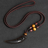 Ice Obsidian Tapered Pendant Necklace — product view 4