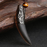 Ice Obsidian Tapered Pendant Necklace — product view 5