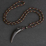 Ice Obsidian Tapered Pendant Necklace — product view 6