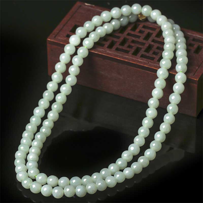 Jade 108-Bead Mala — detail view 2
