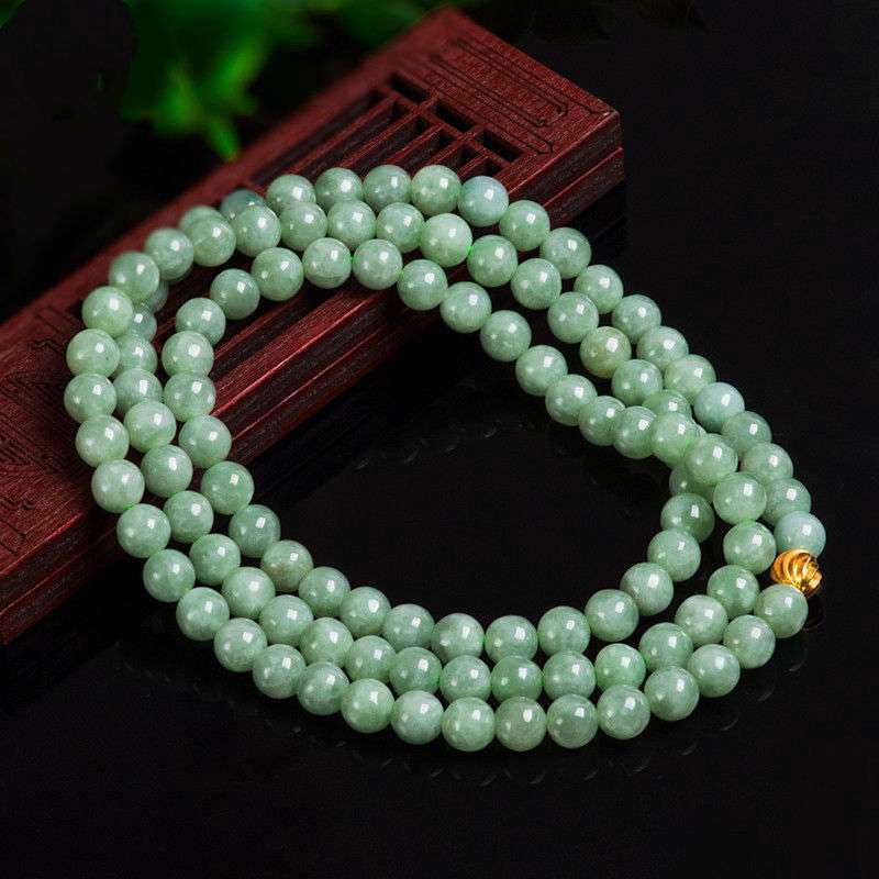 Jade 108-Bead Mala — detail view 5