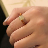 Jade Bead Segmented Ring — product view 6
