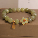 Jade Blossom and Fu Charm Bracelet — product view 1