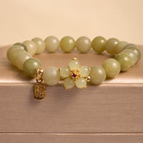 Jade Blossom and Fu Charm Bracelet — product view 3